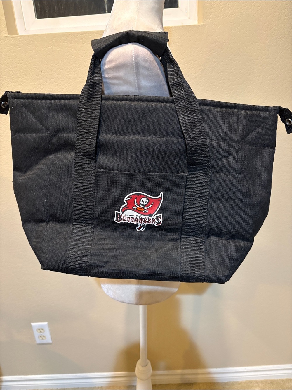 Black Canvas Tote Bag Tampa Bay Buccaneers